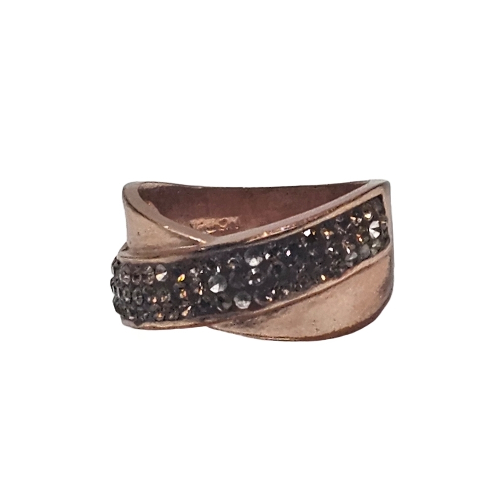 Rhinestone Band Ring (Size 8.5)